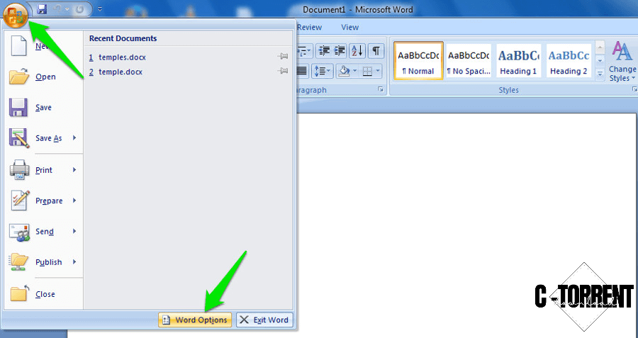 Microsoft Word 2007'de kaydedilmemiş belgeleri nasıl kurtarırım?